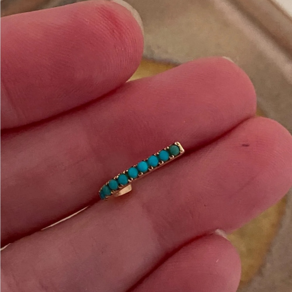 Smith + Mara turquoise suspender earring